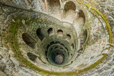 photography locations in Portugal - Initiation Well, Quinta da Regaleira