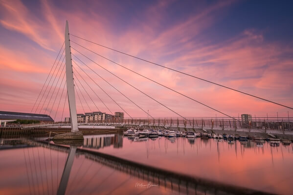 Sail Bridge at sunset