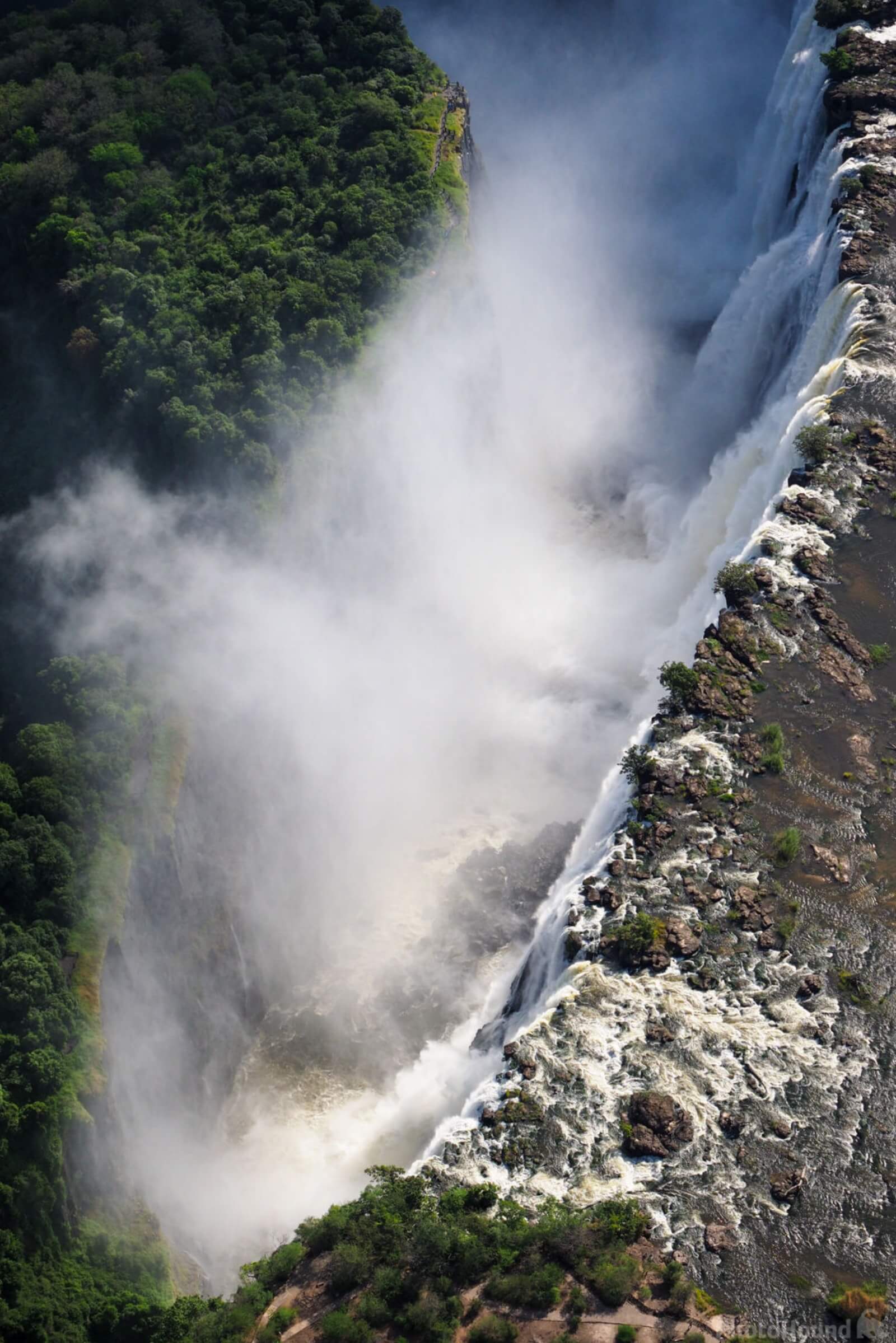 Image of Aerial View of Victoria Falls  by Saša Jamšek
