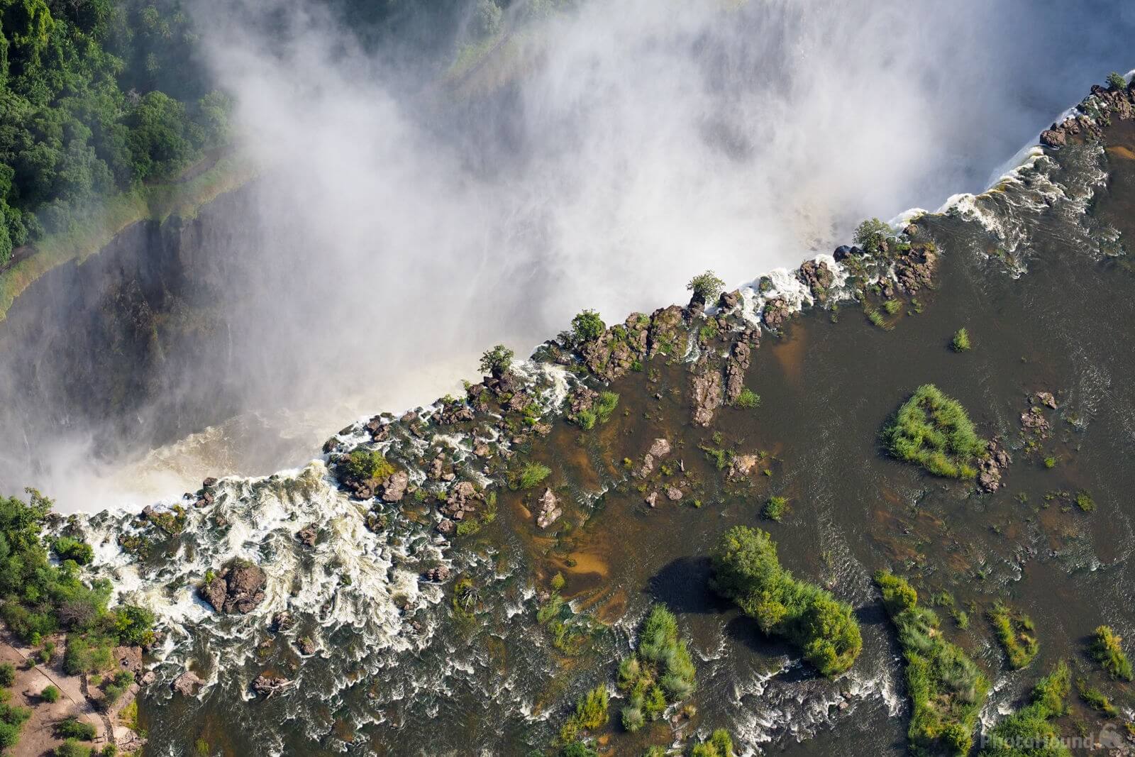 Image of Aerial View of Victoria Falls  by Saša Jamšek