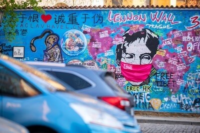 images of Prague - Lenon Wall