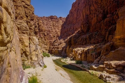 photography locations in Jordan - Wadi al Mujib Siq