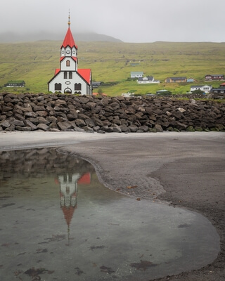 Faroe Islands images - Sandavágur Town