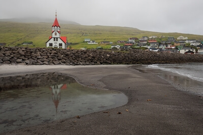 instagram spots in Faroe Islands - Sandavágur Town
