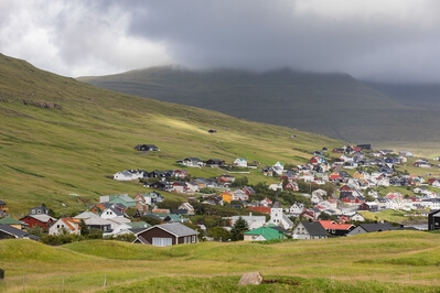 images of the Faroe Islands - Sandavágur Town