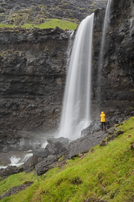 Faroe Islands photos - Fossá Waterfall
