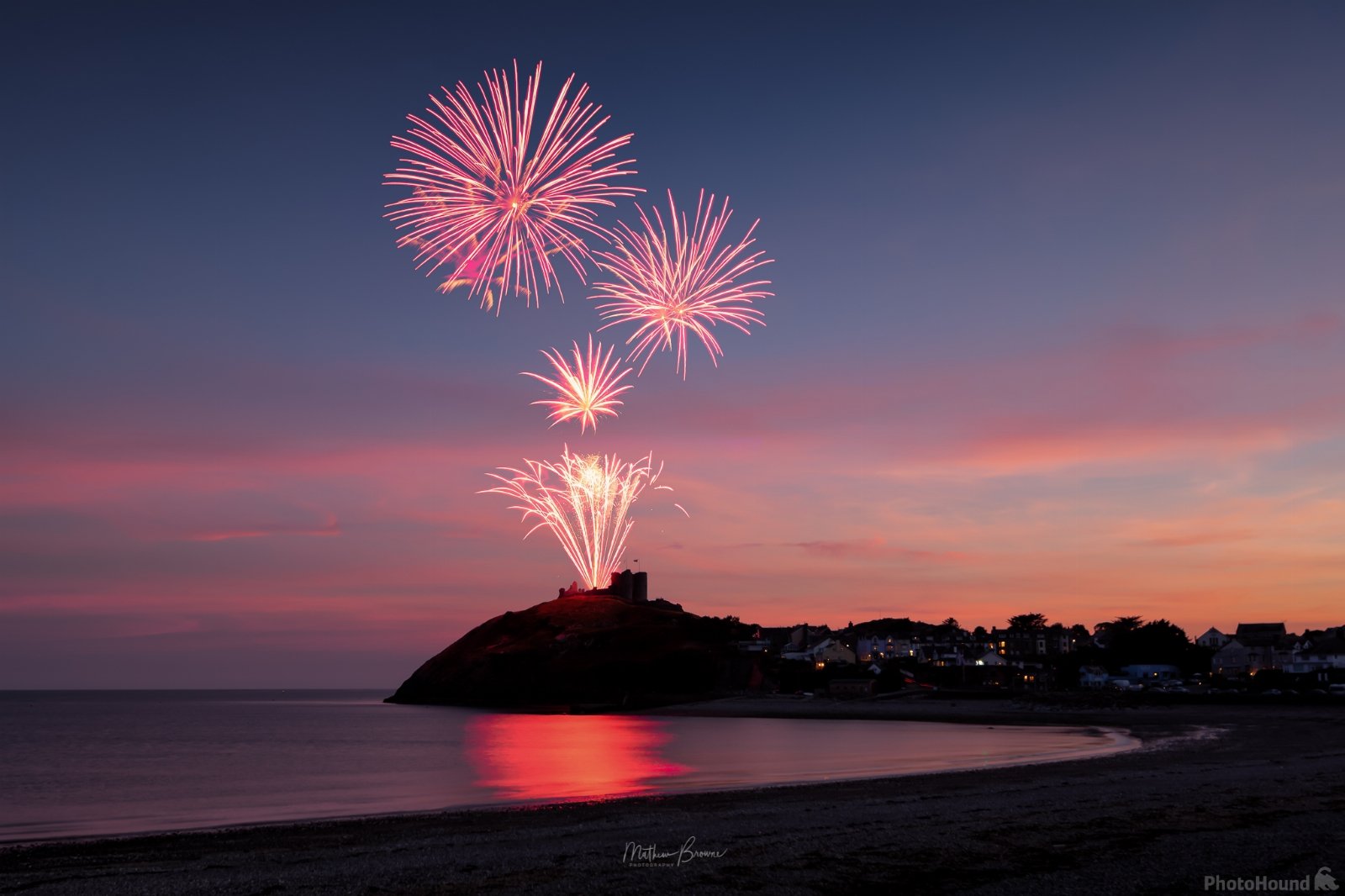 Image of Criccieth Fireworks by Mathew Browne