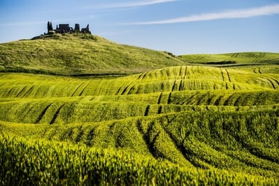 Radicofani instagram spots - Ruin in the fields of Tuscany