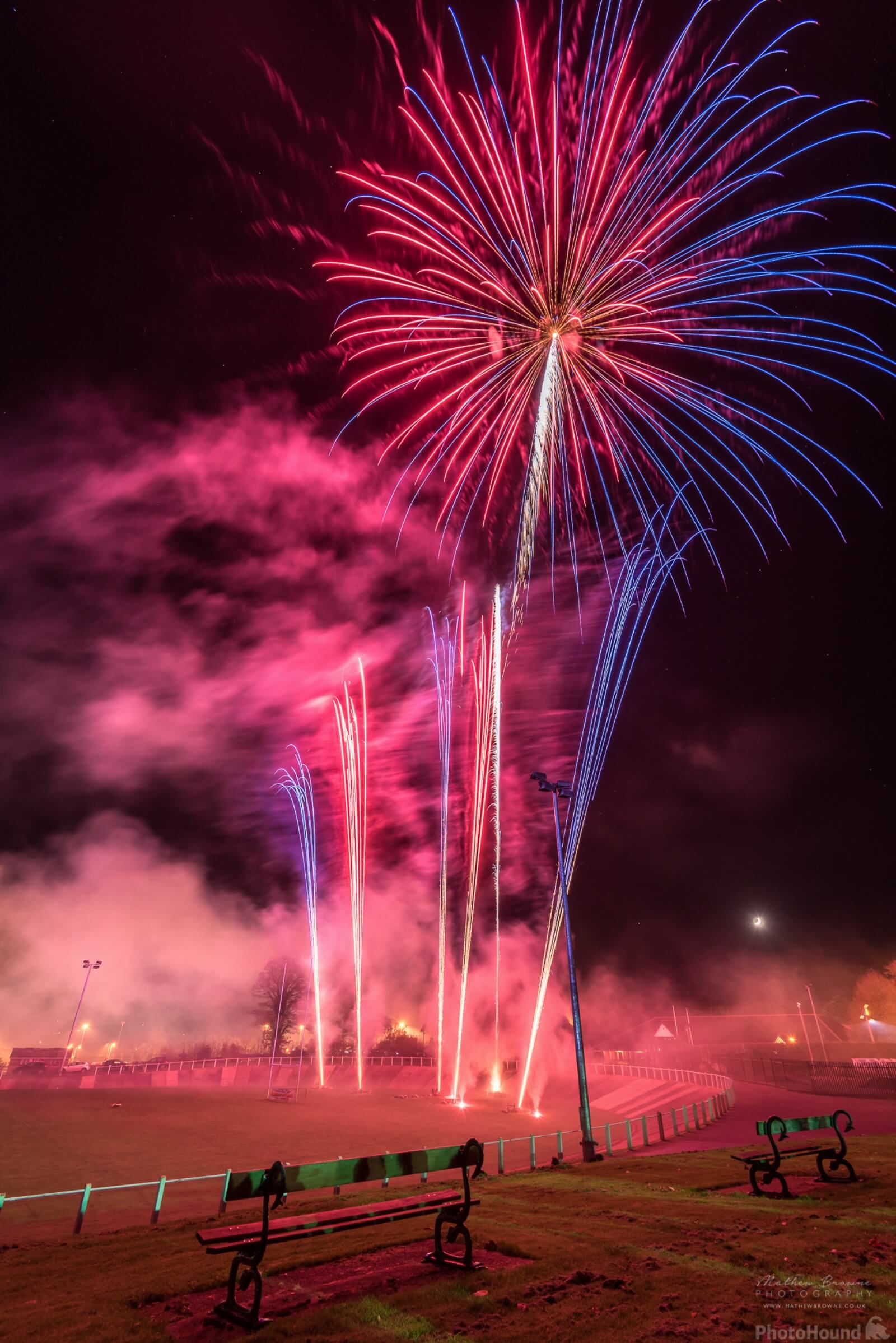 Image of Carmarthen Park Fireworks by Mathew Browne