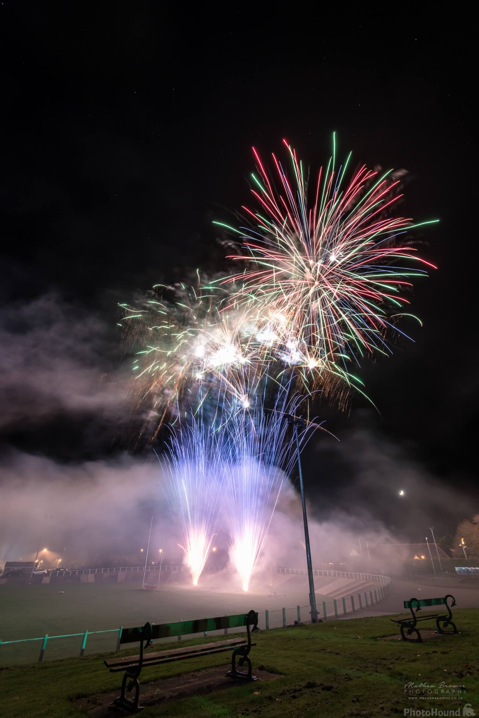 Image of Carmarthen Park Fireworks by Mathew Browne