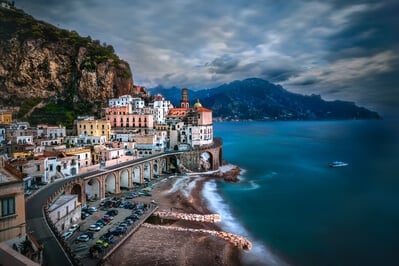 pictures of Naples & the Amalfi Coast - Atrani - view from the Pedestrian Street