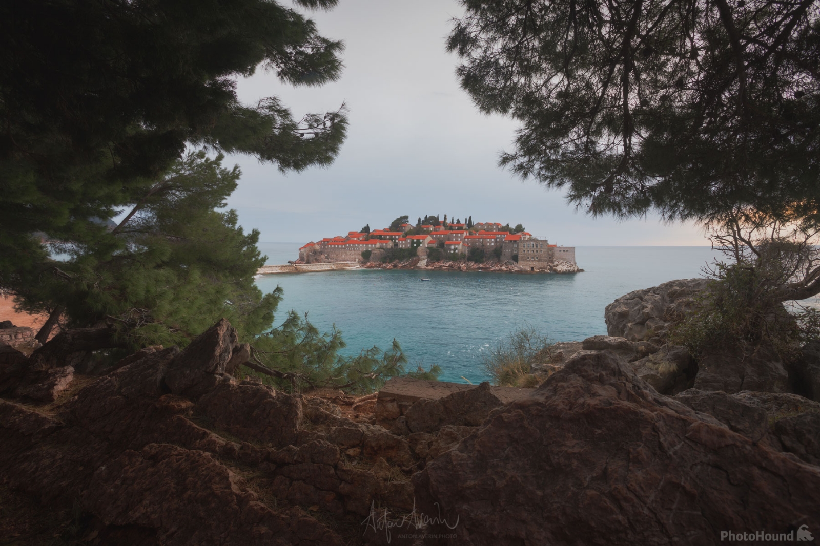 Image of Sveti Stefan close view by Anton Averin