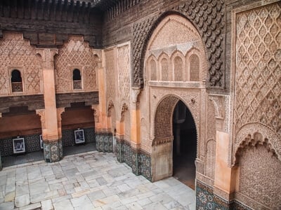 photo spots in Morocco - Ben Youssef Madrasa