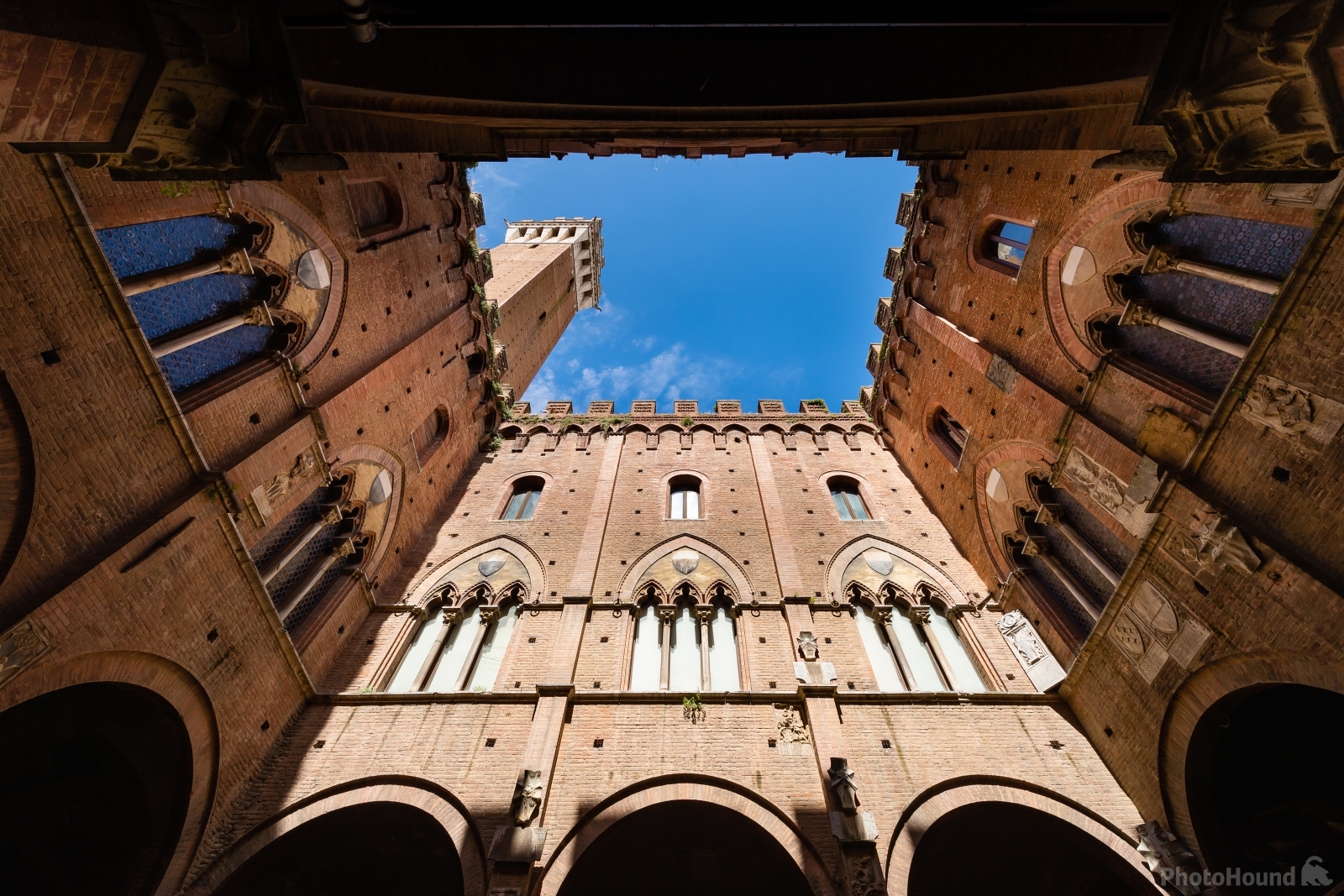 Image of Siena, Pubblico Palace (view up) by VOJTa Herout