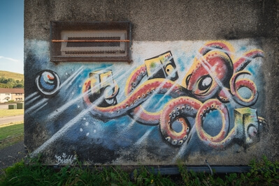 images of South Wales - Cwmafan Street Art