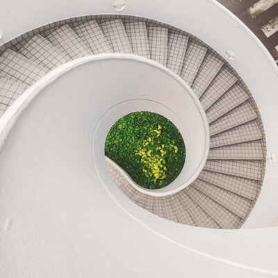 images of Singapore - Raffles Blvd Spiral Stairs