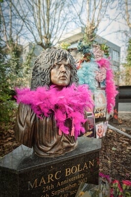 images of London - Marc Bolan Shrine