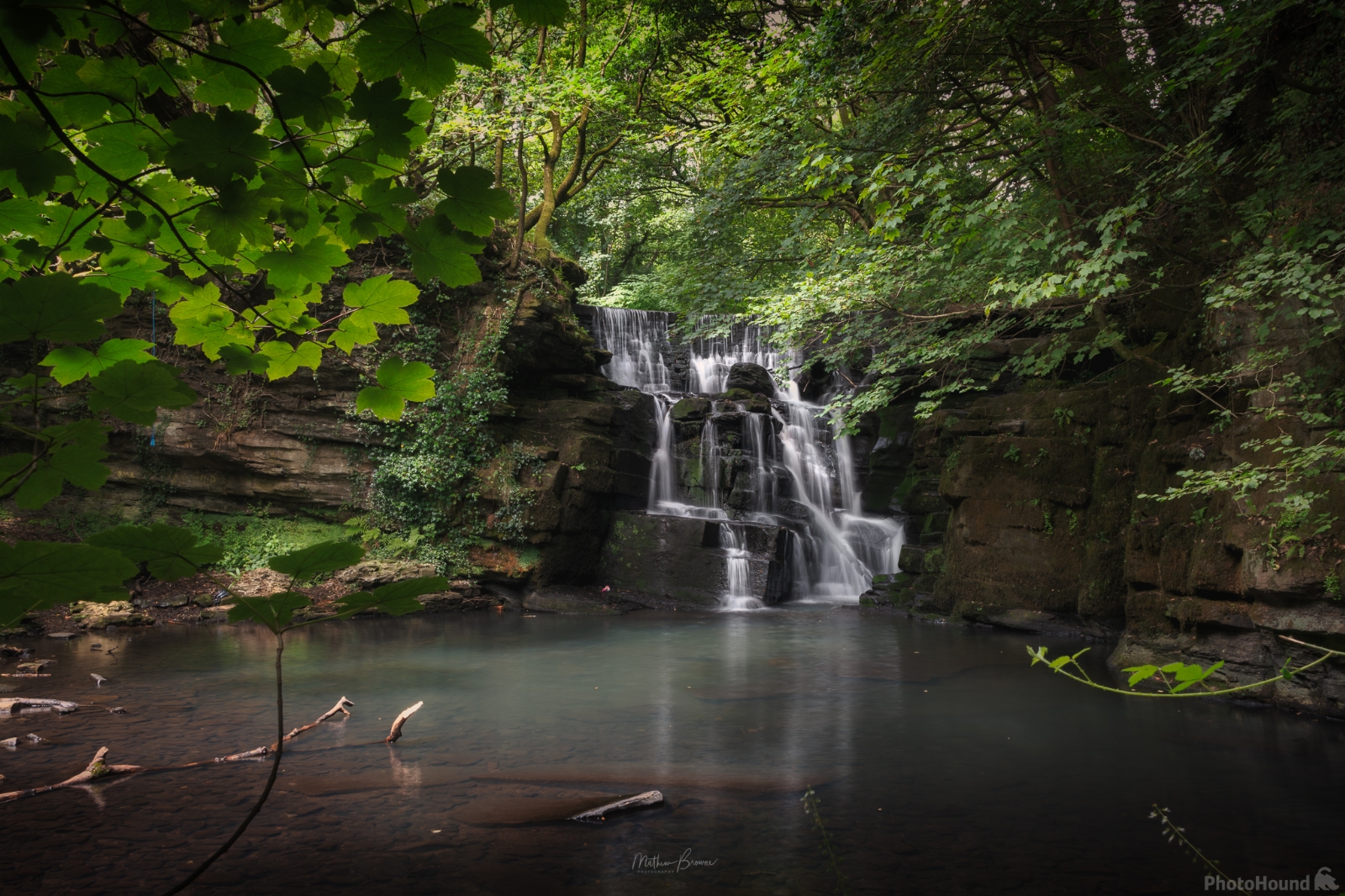 Image of Neath Abbey Waterfall by Mathew Browne