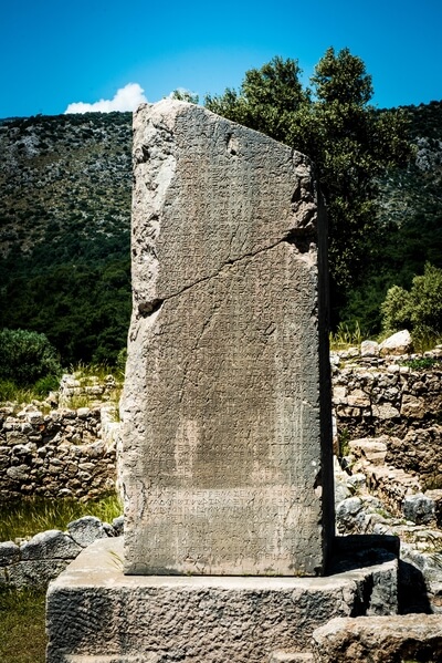 Obelisk with Lycian inscriptions