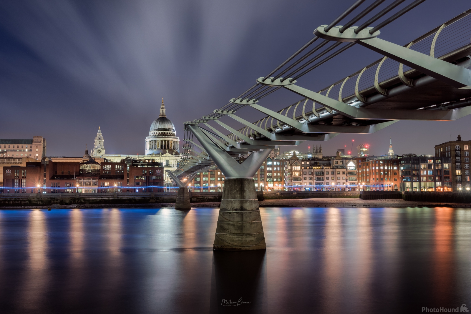 Image of St Paul\'s Cathedral from Millennium Bridge by Mathew Browne