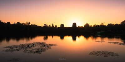 Krong Siem Reap photo locations - Angkor Wat - Outer Moat