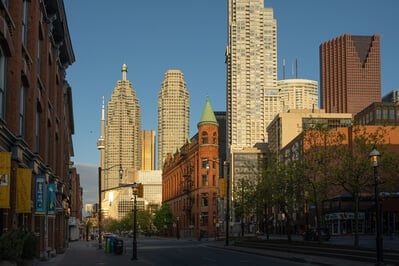 instagram spots in Ontario - View of the Gooderham Building, Toronto