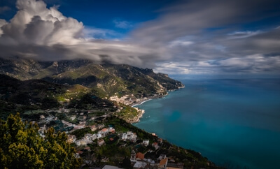Campania photo locations - Seascape from Ravello