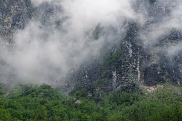 Mountains in the mist