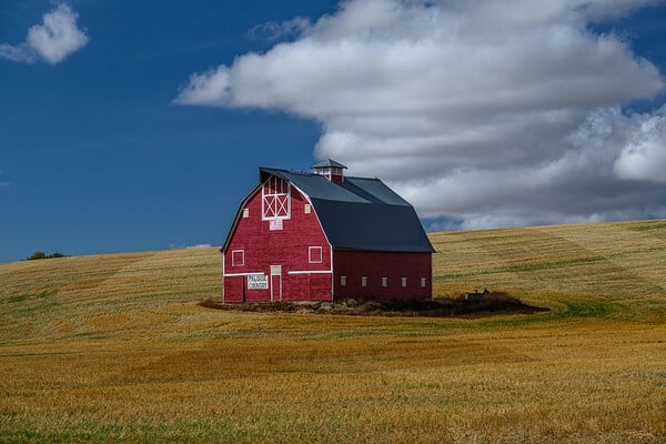Palouse Country Red Barn