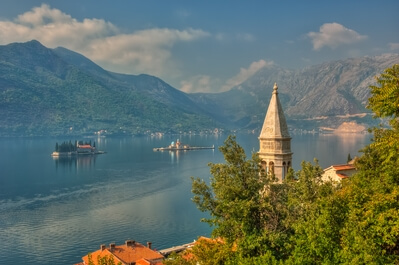 photos of Coastal Montenegro - Perast Elevated View
