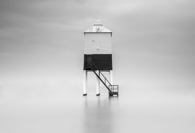 A surreal photograph of Burnham-on-sea's Low Lighthouse