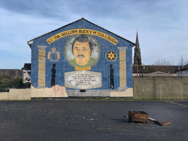 Mural 2 - commemorating loyalist and UDA/UFF member William ('Bucky') McCullough