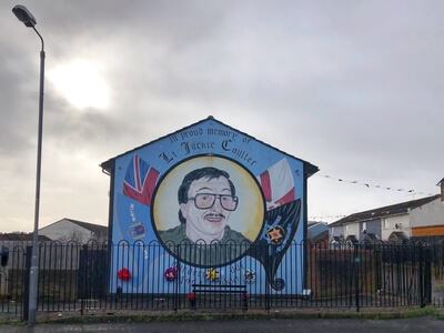 Mural depicting Lt Jackie Coulter, UDA, a victim of a Loyalist Feud