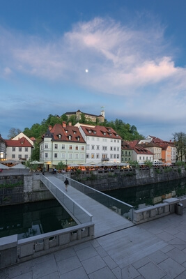 pictures of Ljubljana - Ljubljanica & Castle View