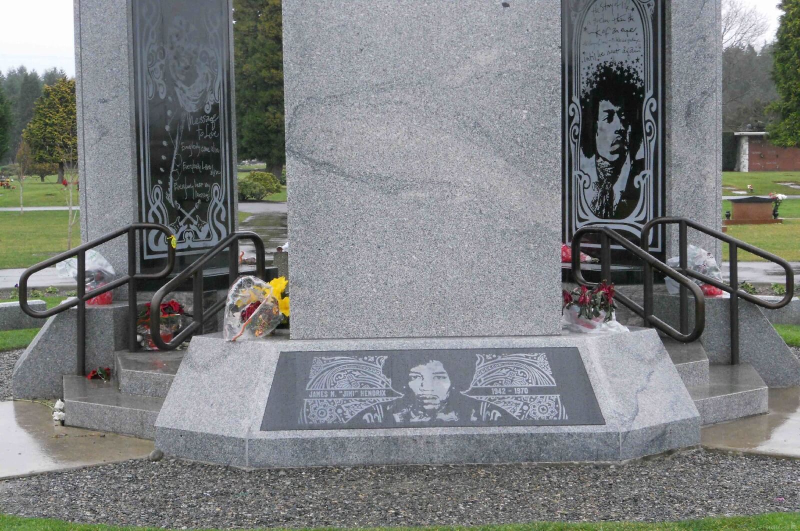 Image of Jimi Hendrix Memorial by Steve Daylong