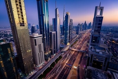Dubai instagram spots - Level 43 - rooftop bar at Four Points hotel