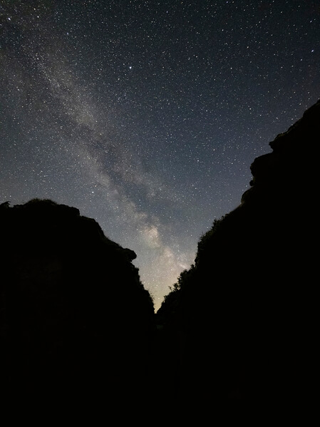 The Milky Way over the Pass
