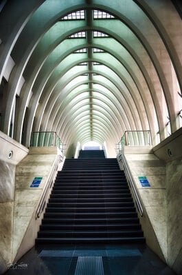 photo locations in Belgium - Liege Guillemins Train Station