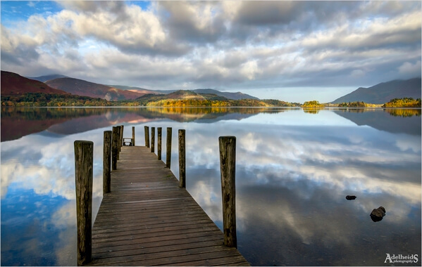 Ashness Jetty on an early morning in Autumn.