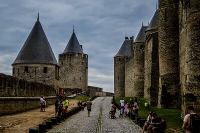 photography spots in France - Carcassonne medieval city