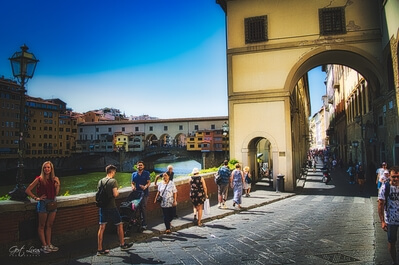 pictures of Italy - Arno River & Ponte Vecchio, Florence