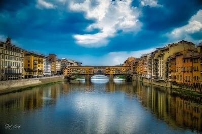 photos of Italy - Arno River & Ponte Vecchio, Florence