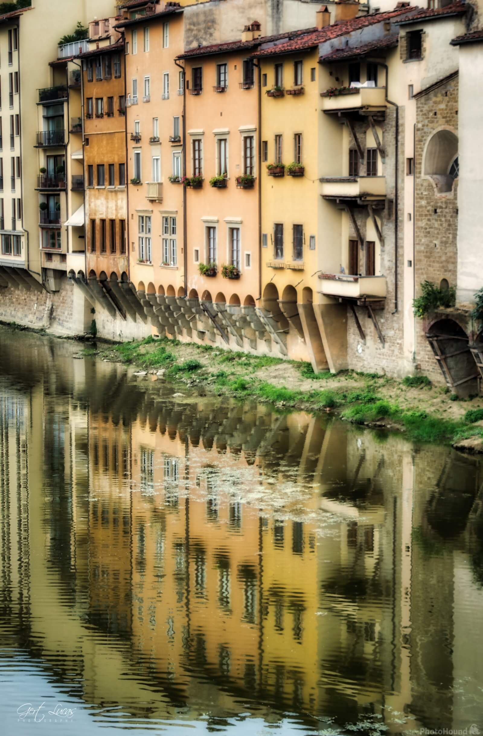 Image of Arno River & Ponte Vecchio, Florence by Gert Lucas