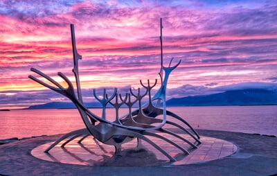 Iceland instagram spots - Sun voyager