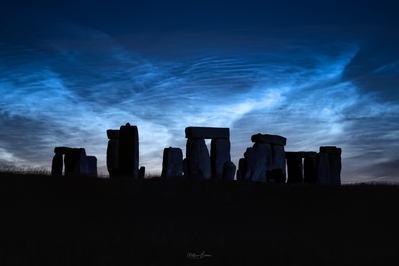 Noctilucent clouds - looking north from A303