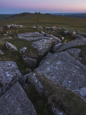 Camping spot over looking Roos and Great Staple Tor