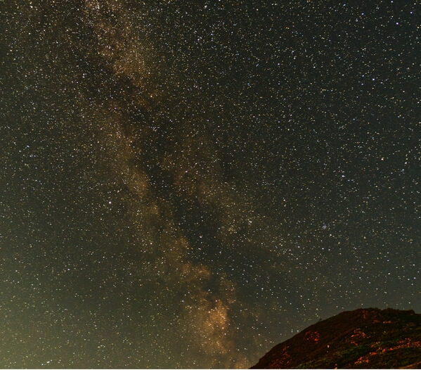 Milky Way from behind the lighthouse