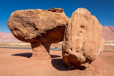 Marble Canyon instagram locations - Lees Ferry Balanced Rocks