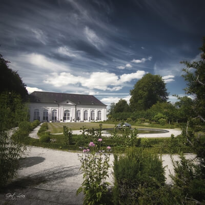 The orangerie at the Gardens of the Seneffe Castle