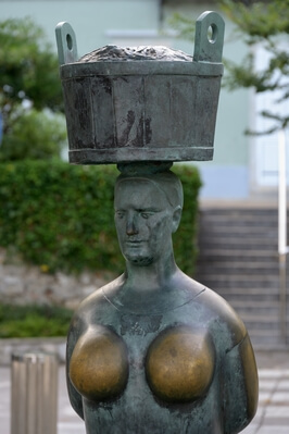 Washer Woman Statue by Marija Ujević-Galetović